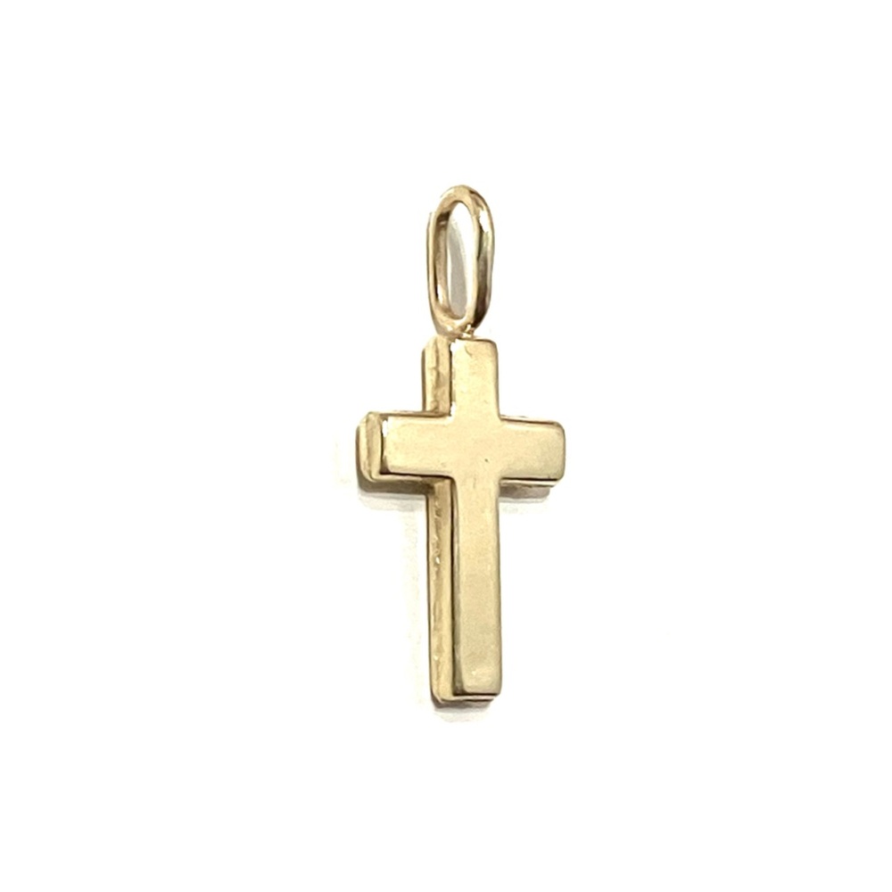 Dainty 14K Gold Cross Pendant - Picture 2 of 6